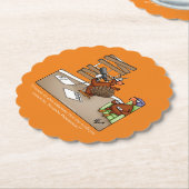 感謝的おもしろいユーモア ペーパーコースター (アングル)