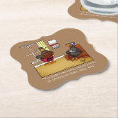 感謝的おもしろいユーモア ペーパーコースター (アングル)