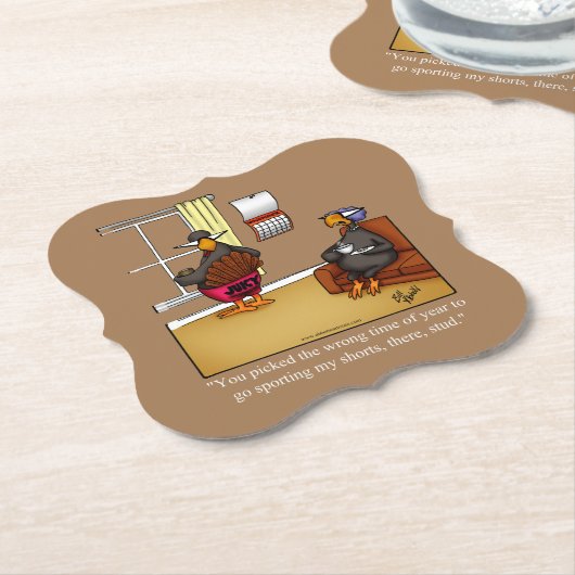 感謝的おもしろいユーモア ペーパーコースター (アングル)