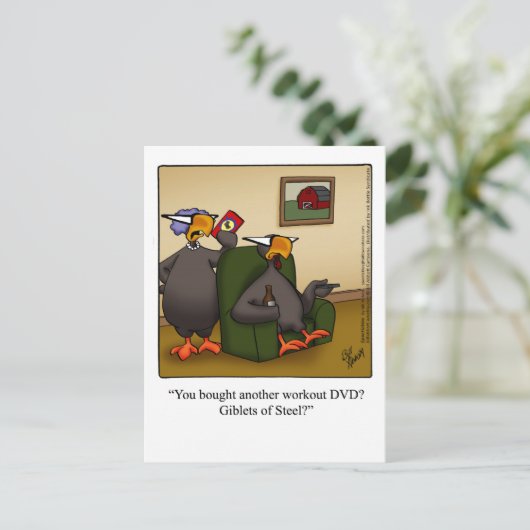 感謝的おもしろいユーモア ポストカード (スタンド正面)