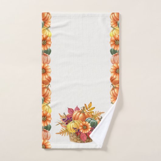 感謝的かぼちゃかごハンドタオル ハンドタオル (ハンドタオル)