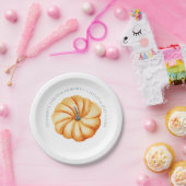 感謝的なカボチャパーソナライズされたの水色 ペーパープレート (パーティー)