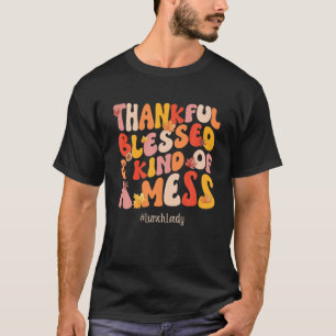 感謝的な賛美ランチレディ秋ビーベスサンクスギヴィン Tシャツ