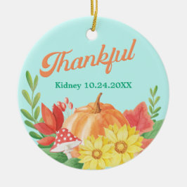 感謝的レトロビベス移植カスタム セラミックオーナメント