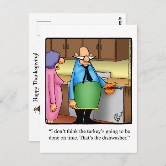 感謝的笑わされるユーモア ポストカード (正面/裏面)