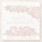 感謝祝の季節 ガラスコースター (裏面)