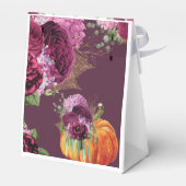 感謝祭ありがとう秋のブルゴーニュのカボチャ フェイバーボックス (裏面サイド)