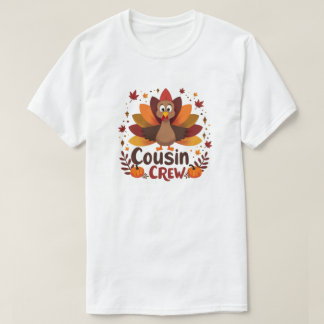 感謝祭いとこのクルー Tシャツ