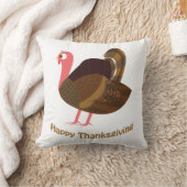 感謝祭おめでとう！かわいい七面鳥 クッション (ブランケット)
