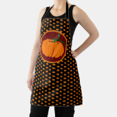 感謝祭おめでとう！キラキラのメープル葉の/カボチャ エプロン (インサイチュ)