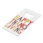 感謝祭おめでとう！クレジットカード栓抜き クレジットカード栓抜き (裏面アングル)