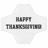 感謝祭おめでとう!サッカーボール白黒 サッカーボール (フラット)