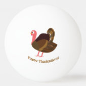 感謝祭おめでとう！トルコ 卓球ボール (裏面)