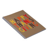 感謝祭おめでとう！ノートブック ノートブック (右側)