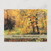 感謝祭おめでとう。ファインアートはがき シーズンポストカード (正面)
