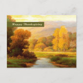 感謝祭おめでとう。ファインアートはがき シーズンポストカード (正面)