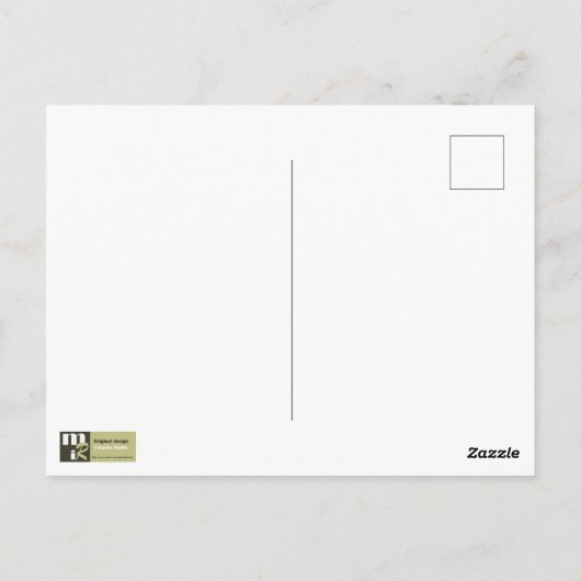 感謝祭おめでとう。ファインアートはがき ポストカード (裏面)