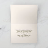 感謝祭おめでとう。ファインアートグリーティングカード シーズンカード (内部)