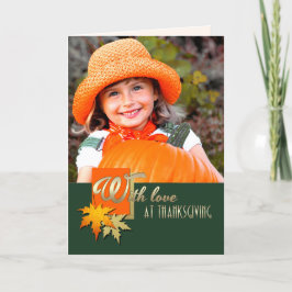 感謝祭おめでとう。フォトカカスタムード シーズンカード