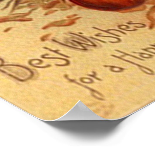 感謝祭おめでとう！ ポスター (角)