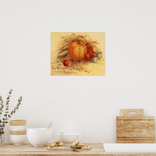 感謝祭おめでとう! ポスター (キッチン)