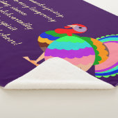 感謝祭おめでとう。ポーランドデザイン花。 シェルパブランケット (3/4)