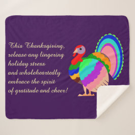 感謝祭おめでとう。ポーランドデザイン花。 シェルパブランケット