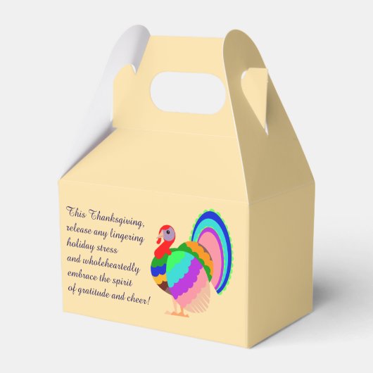 感謝祭おめでとう。ポーランドデザイン花。 フェイバーボックス (裏面サイド)