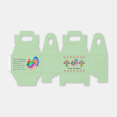 感謝祭おめでとう。ポーランドデザイン花。 フェイバーボックス (折り畳みなし)