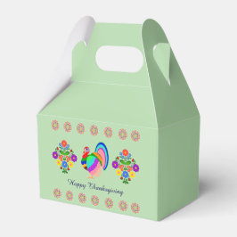 感謝祭おめでとう。ポーランドデザイン花。 フェイバーボックス