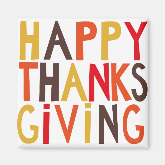 感謝祭おめでとう！マグネット マグネット (正面)