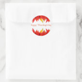 感謝祭おめでとう！ ラウンドシール (バッグ)