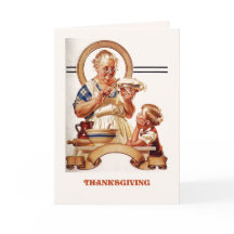 感謝祭おめでとう。ヴィンテージアートグリーティングカード