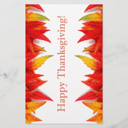 感謝祭おめでとう！ 便箋 (正面)