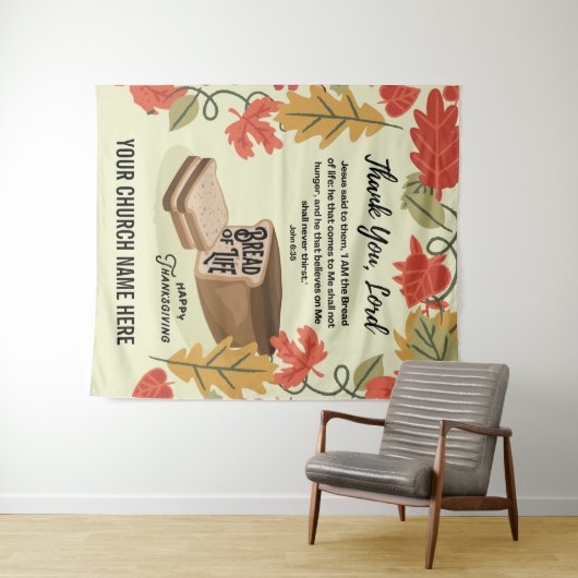 感謝祭おめでとう 命のパンよ タペストリー (インサイチュ(横))