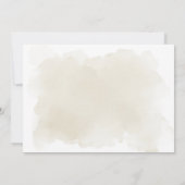 感謝祭おめでとう。水彩素朴な植物学 招待状 (裏面)