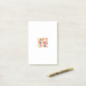 感謝祭おめでとう！注記 ポストイット (デスク上)