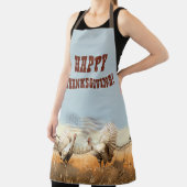 感謝祭おめでとう！編集可能な男性の贈り物 エプロン (インサイチュ)