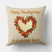 感謝祭おめでとう!20"x20"枕 クッション (裏面)