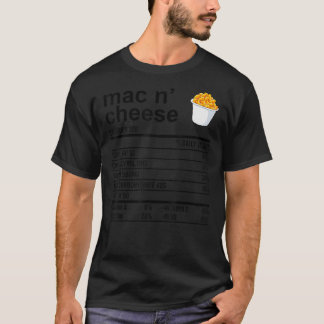 感謝祭おもしろいのアパレルMac・N'Cheese Food Ntr Tシャツ