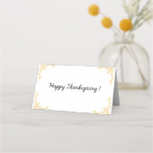 感謝祭おもしろいのテーブルディナー座席表 プレイスカード (裏面)