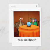 感謝祭おもしろいのユーモアのはがき シーズンポストカード (正面/裏面)