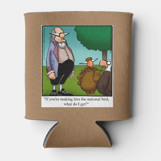 感謝祭おもしろいのユーモアビールクールギフト 缶クーラー (正面)