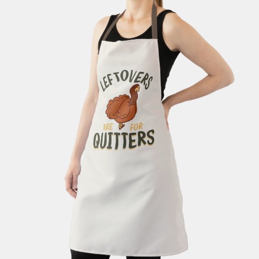 感謝祭おもしろいの七面鳥の残り物 エプロン (インサイチュ)