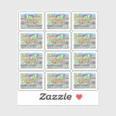 感謝祭おもしろいの日パレード七面鳥バルーン シール (シート)