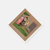 感謝祭おもしろいカクテルパーティーナプキンズ スタンダードカクテルナプキン (角)