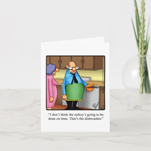 感謝祭おもしろいグリーティングカード「斑点」 シーズンカード (正面)