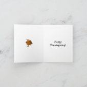 感謝祭おもしろいグリーティングカード「斑点」 シーズンカード (内部)