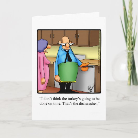 感謝祭おもしろいグリーティングカード「斑点」 シーズンカード (正面)