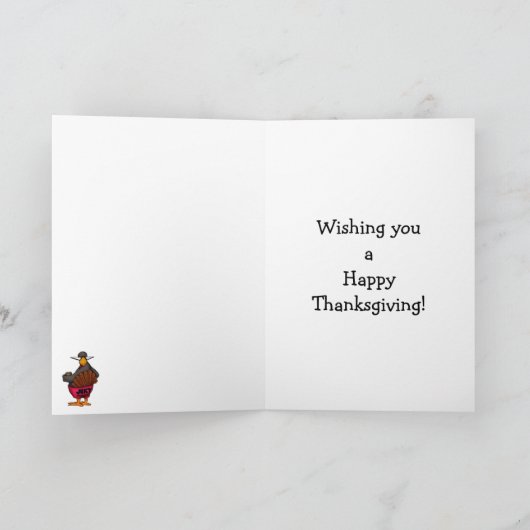 感謝祭おもしろいグリーティングカード「斑点」 シーズンカード (内部)